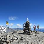 mit einem grossen Juchz stehen wir danach auf dem Le Cheval Blanc 2831 m.ü.M.