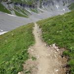 der neue Wanderweg führt nun über die Ostseite des Lac du Vieux Emosson