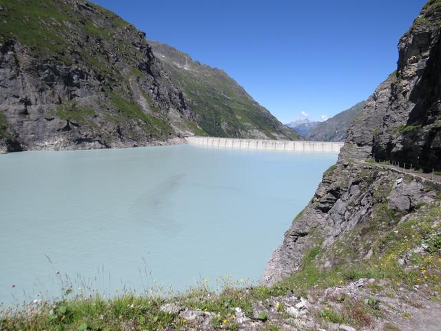 Blick zurück zur Staumauer