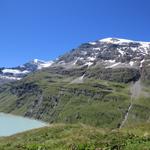 Blick hinauf zum Blick hinauf zum Combin de la Tsessette, Tour de Boussine und Tournelon Blanc