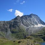 Mont Gelé, rechts davon der Fenêtre de Durand, Grenze Schweiz - Italien