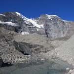 bei der Gletscherzunge des Glacier de la Tsessette