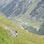 Tiefblick ins Val de Bagnes und nach Bonatchiesse