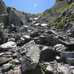 ...und leitet steil zum Col des Otanes hinauf