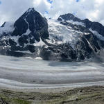 was für ein Breitbildfoto! Grand Combin, Glacier de Corbassière, Combin de Corbassière und Petit Combin