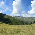 Breitbildfoto aufgenommen bei La Treutse 2092 m.ü.M.