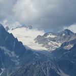 Blick zum Plateau du Trient, Cabane d'Orny und Trient. Die haben wir auch schon besucht. Traumhaft schöne Bergwanderung