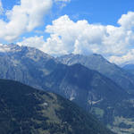 sehr schönes Breitbildfoto. Mont Dolent, Tour Noir, Aiguille d'Argentière, Aiguille du Tour und Le Catogne