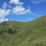 letzter Blick zurück zum Col de Mille mit der Cabane de Mille