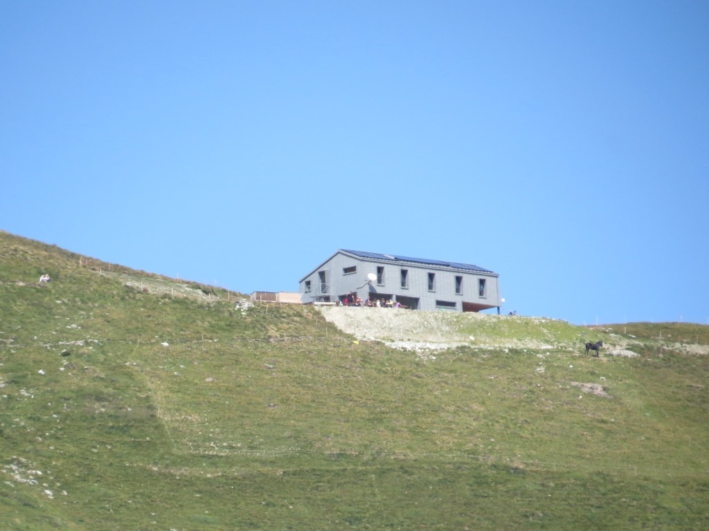 die Cabane de Mille herangezoomt