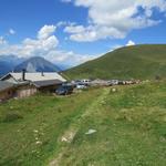 bei den Alphütten auf der Alp Le Coeur