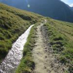 wir wandern nun Richtung La Chaux