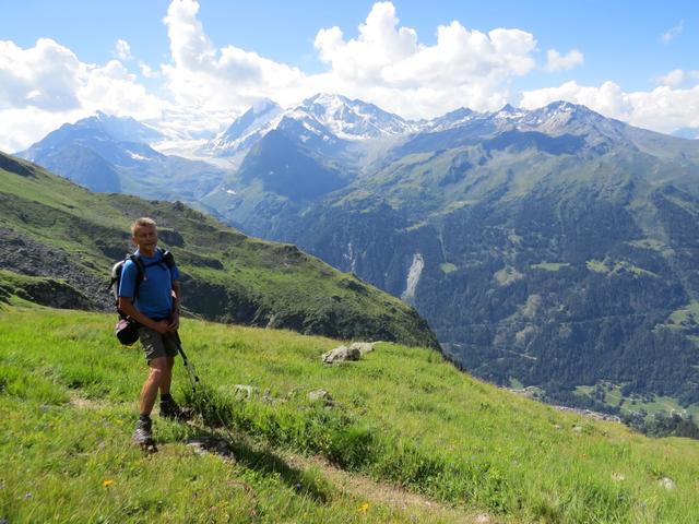 Franco ist von der Wanderung begeistert