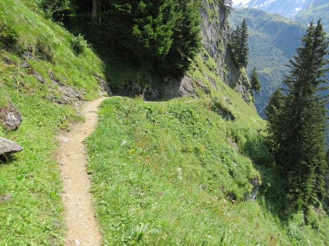...biegt der Weg nach links über das Val de Bagnes ein
