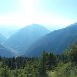 sehr schönes Breitbildfoto. Genfersee, Grand Muveran, Rhonetal mit Martigny, Sembrancher, Le Catogne und Trientgletscher