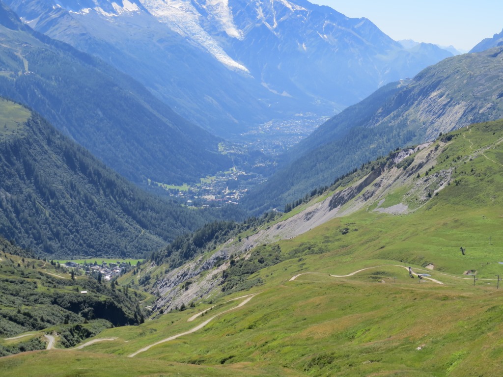 Blick auf Chamonix