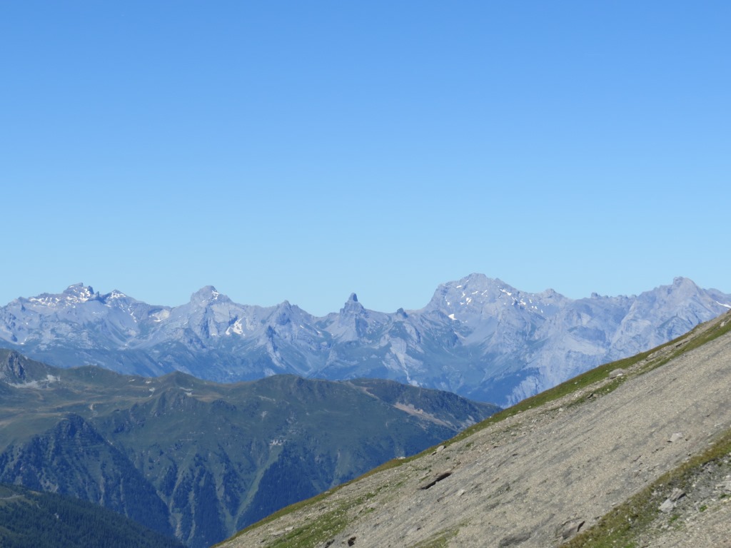 Blick zum Dents de Morcles und Grand Muveran