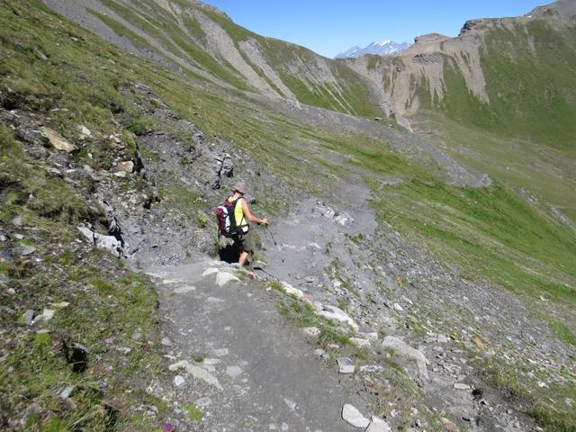 wir verlassen den leicht besteigbaren Col de Torrent