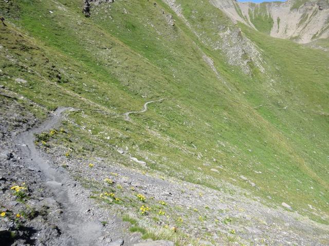 gut ersichtlich unser weiterer Wegverlauf