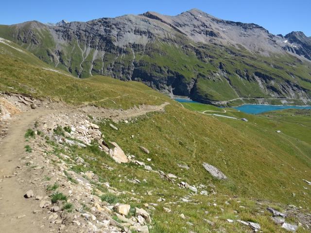 wir steigen weiter ab Richtung Lac de Moiry