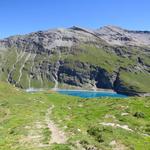 der Lac de Moiry taucht vor uns auf