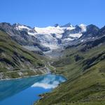 einfach umwerfend. Lac de Moiry, Pigne de la Lé, Glacier de Moiry, Grand Cornier und Dent Blanche