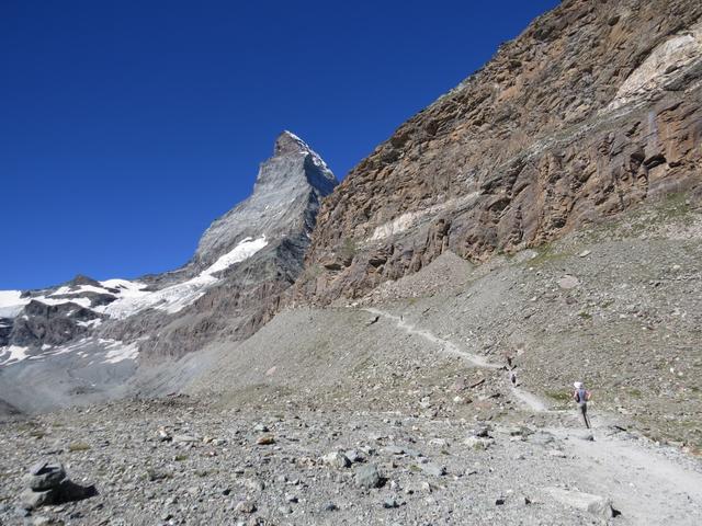 gut ersichtlich der weitere Wegverlauf