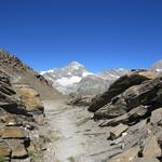 Blick auf Dent Blanche und Ober Gabelhorn