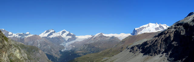 Mischabel Kette, Monte Rosa Massiv...
