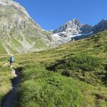 direkt vor uns das Ober Gabelhorn