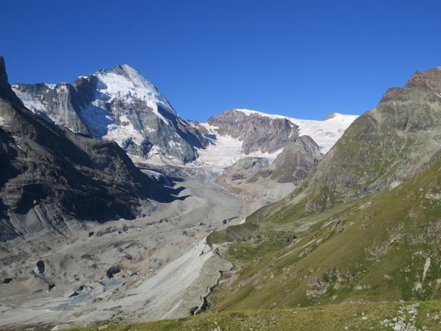 Blick zur Dent d'Hérens mit Zmuttgletscher