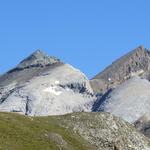 Blick zum Platthorn und Mettelhorn. Was für ein Erlebnis als wir auf dem Gipfel des Mettelhorn standen