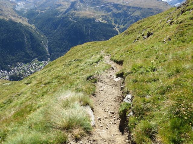 ...der Wanderweg ist immer gut ersichtlich und markiert...