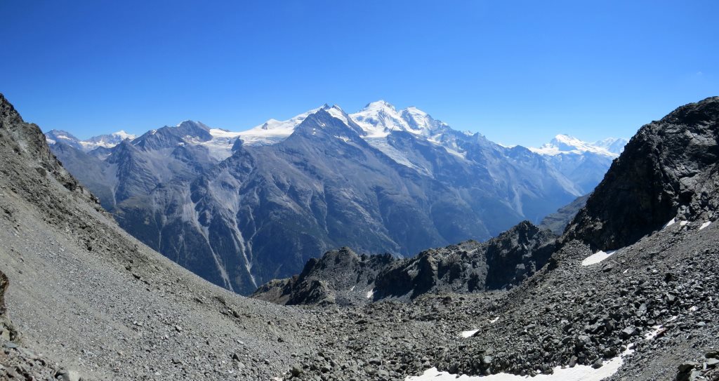 was für eine Aussicht während dem Abstieg