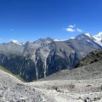 schönes Breitbildfoto aufgenommen unterhalb des Unteren Stelligletscher