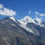 Blick auf Nadelhorn, Lenzspitze, Dom und Täschhorn