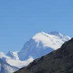 Blick auf Jägerhorn, Dufourspitze und Monte Rosa