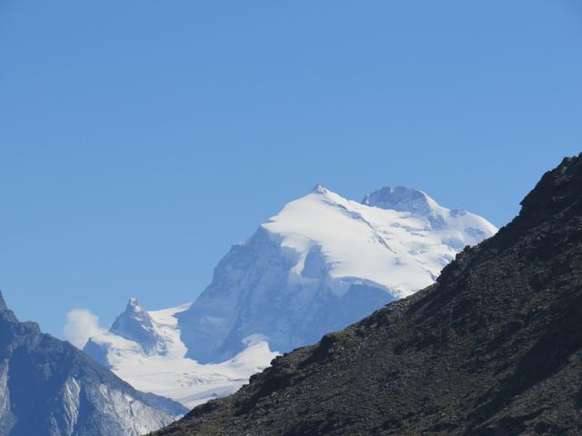 Blick auf Jägerhorn, Dufourspitze und Monte Rosa