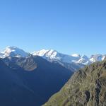 Blick zu den Zermatter 4000er