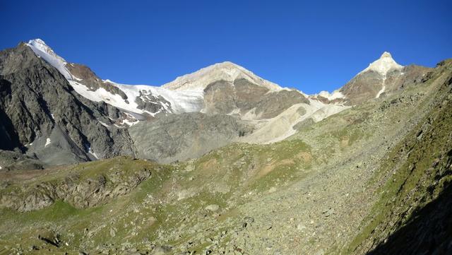 schönes Breitbildfoto mit Brunegghorn, Bruneggjoch und Schöllihorn