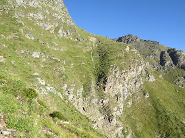 Blick zurück von wo wir gekommen sind