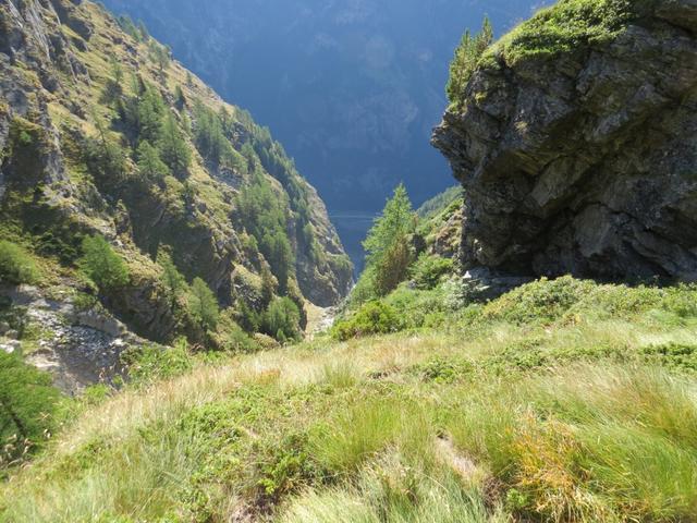 am oberen Rand des gewaltigen Guggigrabens 2227 m.ü.M...