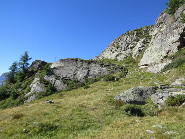 ...zum Absatz des Längenflueberg hinauf