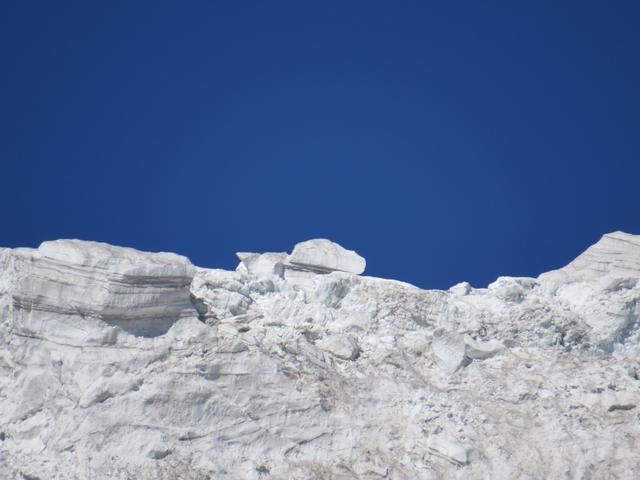 Blick hinauf zum Bisgletscher...