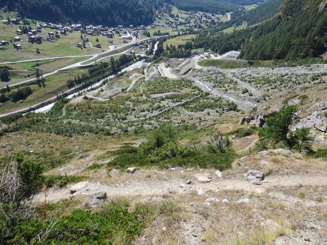 Blick nach Randa unser Tagesziel