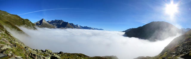 sehr schönes Breitbildfoto aufgenommen auf Plauncas Cuflegl. Was für ein Nebelmeer