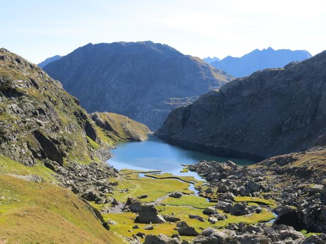 Blick hinunter zum Tomasee