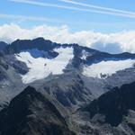 Blick zum Piz Ravetsch und der kleine Rest vom Maighels Gletscher