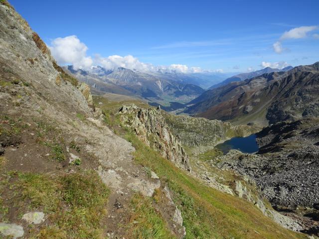 wir erreichen die Weggabelung bei Punkt 2627 m.ü.M.