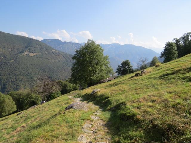 ...zur breiten Lichtung von Bosind 847 m.ü.M...